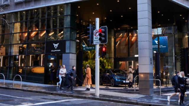 Imagen de una sede de Cupra en Australia.