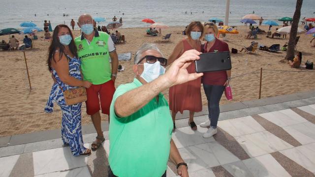 Un grupo de mayores en un viaje a Benidorm, en imagen de archivo.