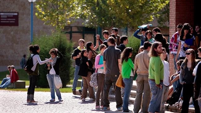 Estudiantes en la Universidad de Salamanca