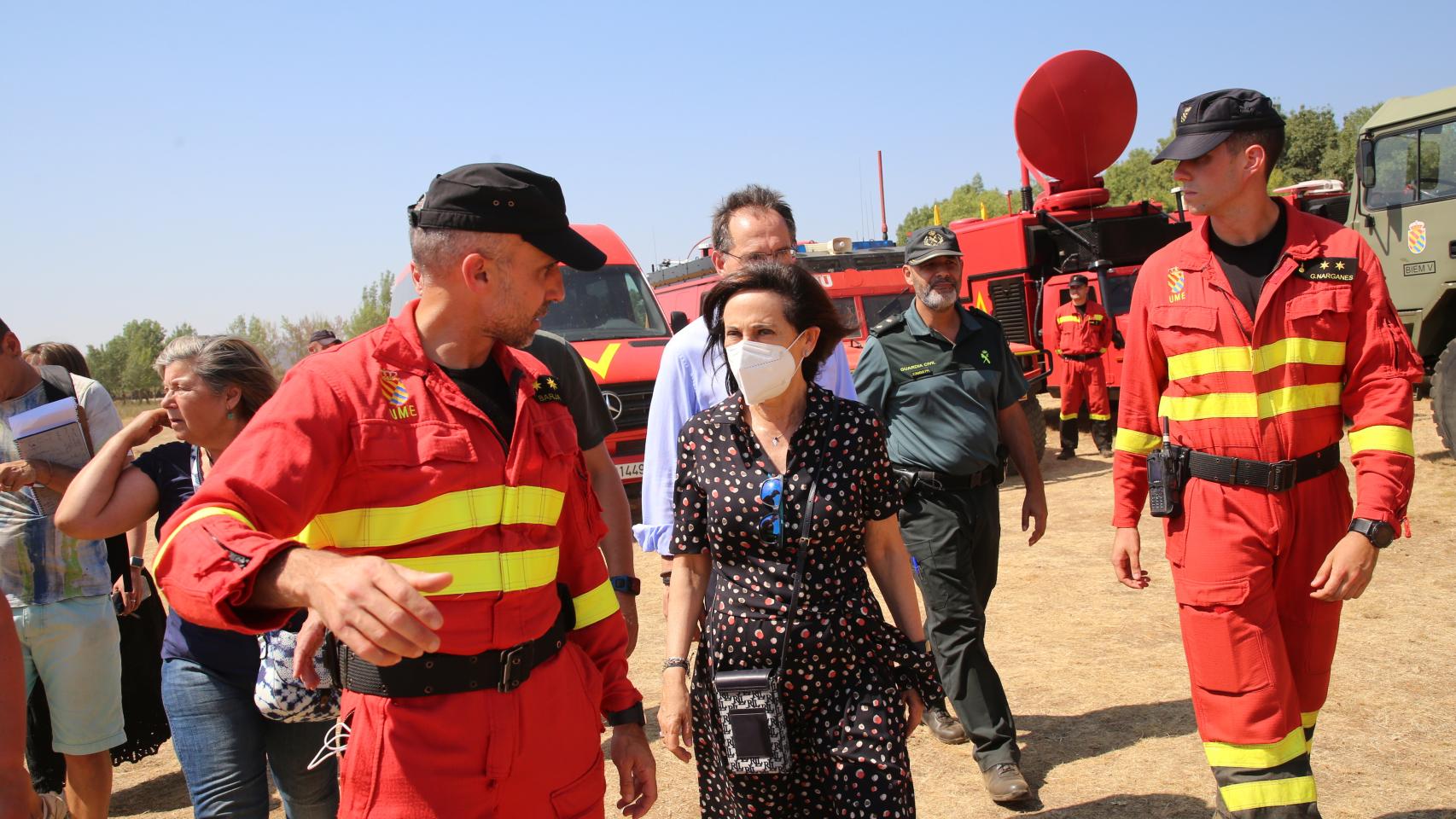 La ministra de Defensa, Margarita Robles visita mañana el Puesto de Mando Avanzado del incendio de Losacio