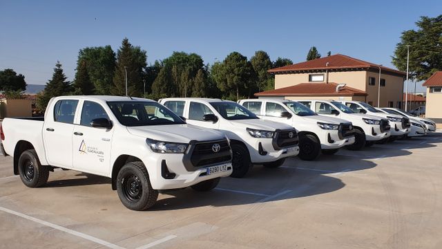 Nuevos vehículos de la Diputación de Guadalajara.