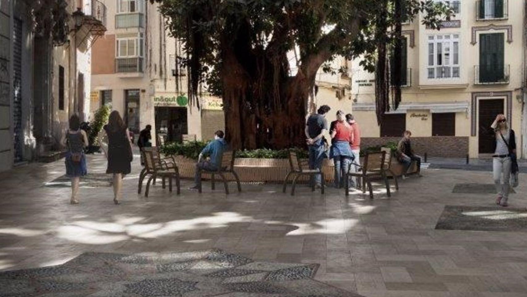 Infografía del proyecto de la Plaza del Teatro.