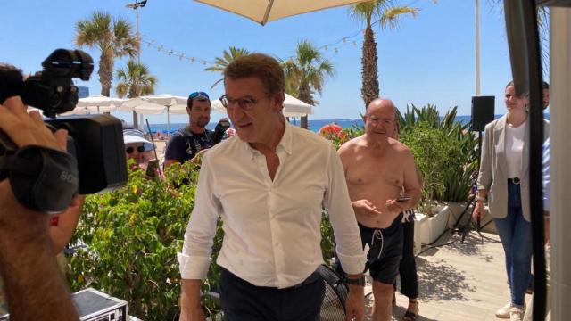 Alberto Núñez Feijóo en Benidorm, este viernes.