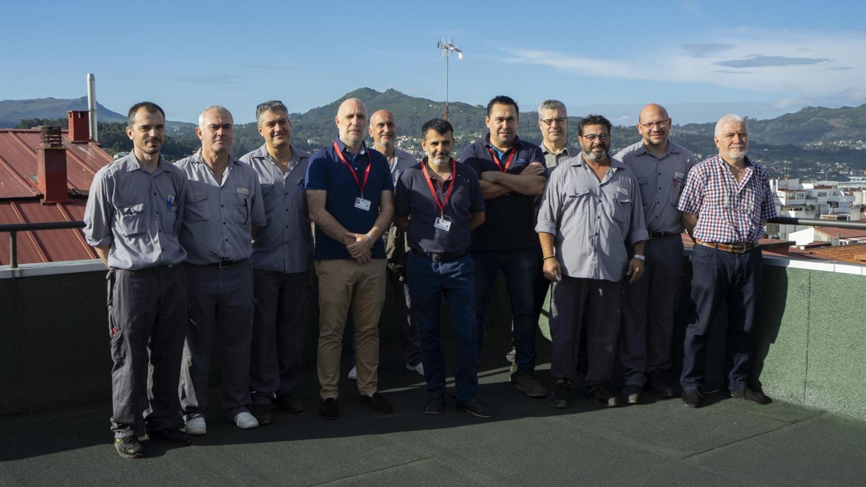 Equipo de ingeniería y mantenimiento de Ribera Povisa.