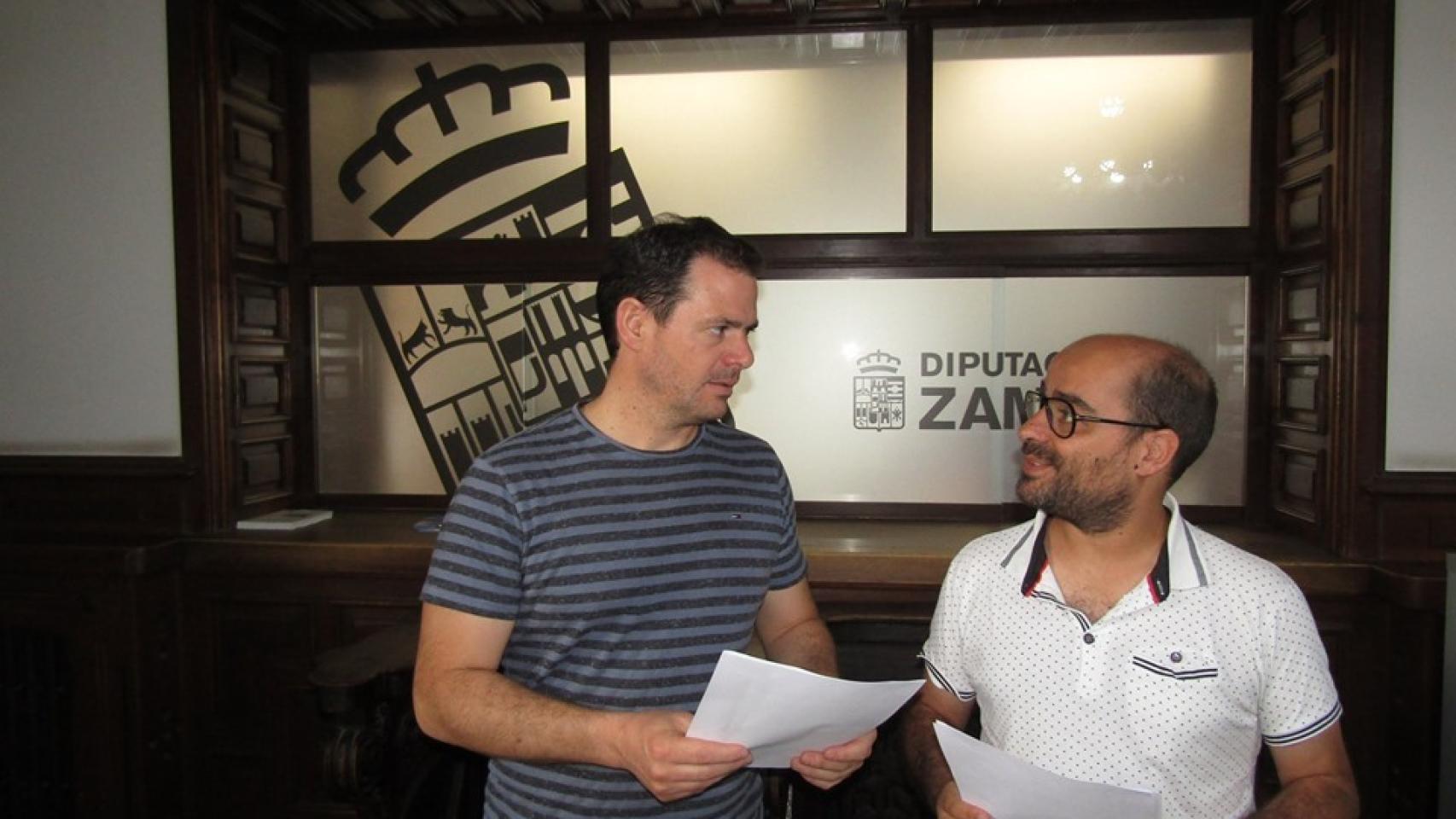 Antonio Juárez y Eduardo Folgado en la Diputación de Zamora