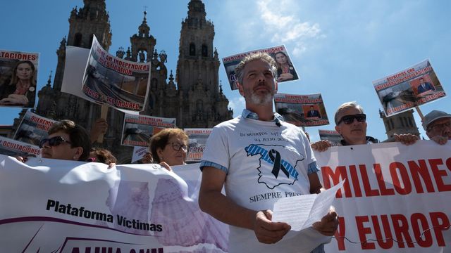Manifestación en 2022 por las víctimas de Angrois.