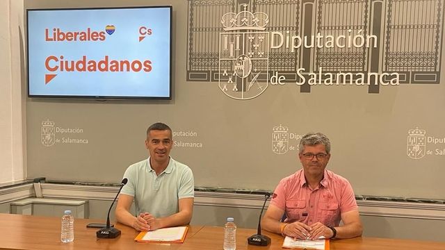 Jesús Luis de San Antonio y Manuel Hernández, en La Salina