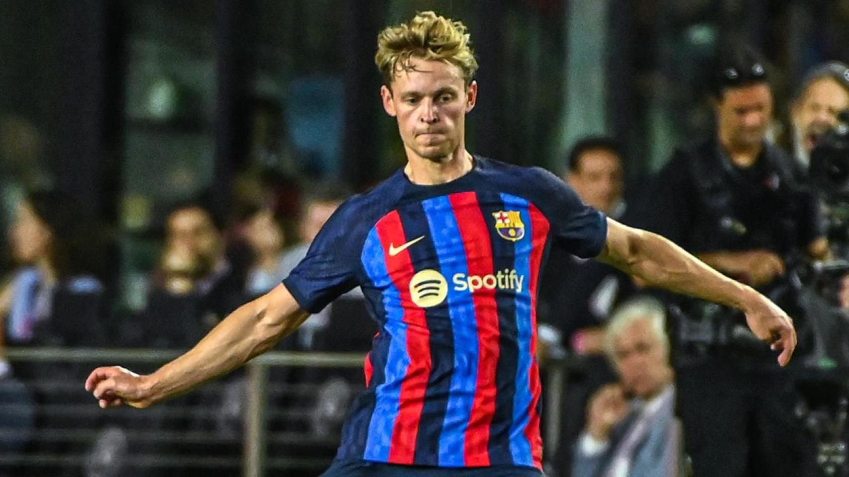 Frenkie de Jong, en un partido de pretemporada del FC Barcelona