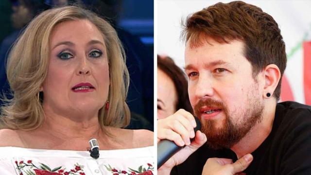 Elisa Beni y Pablo Iglesias en un fotomontaje.
