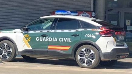 Un coche de la Guardia Civil