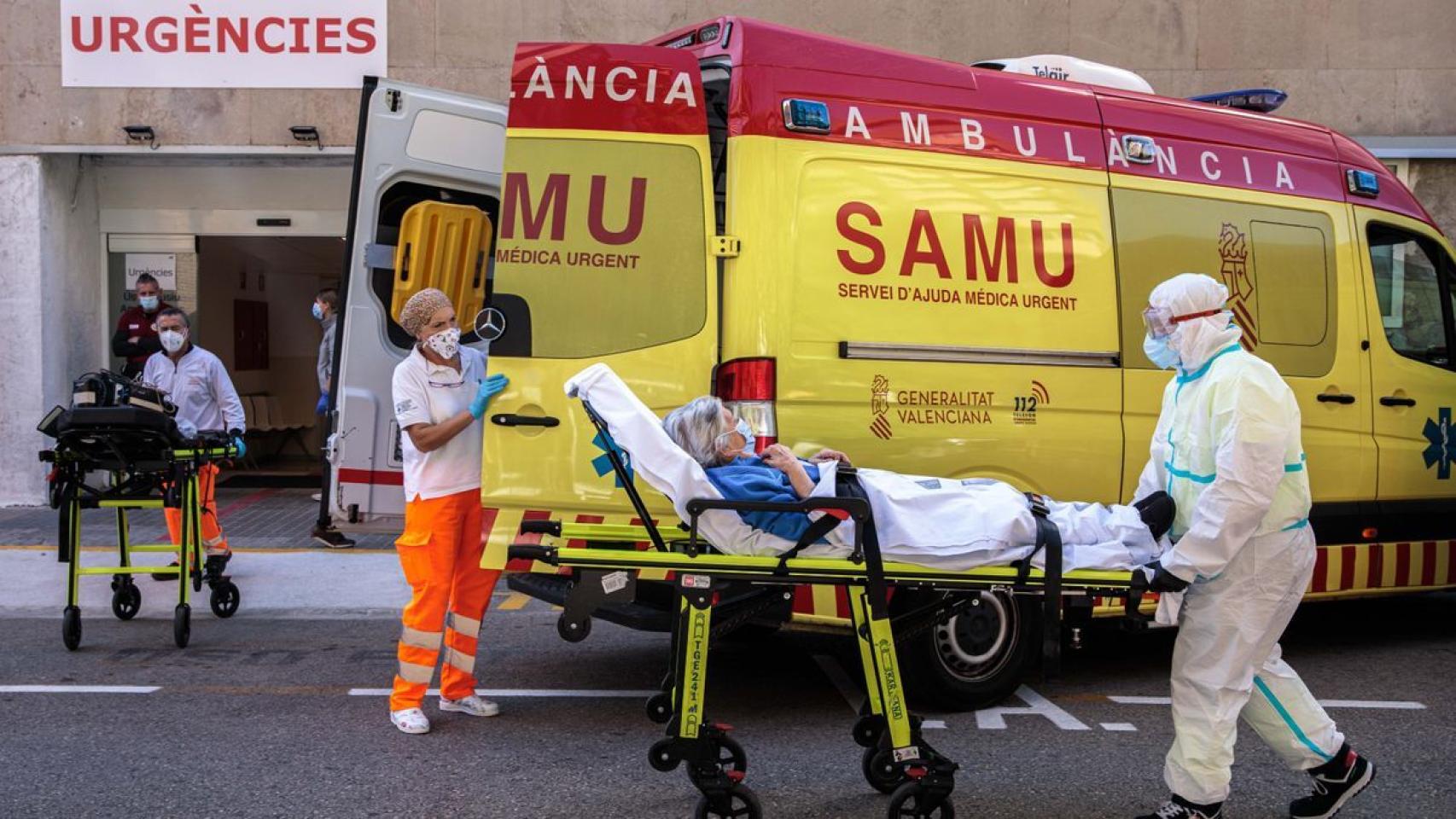 Una unidad del SAMU en un servicio en la Comunidad Valenciana, en imagen de archivo.