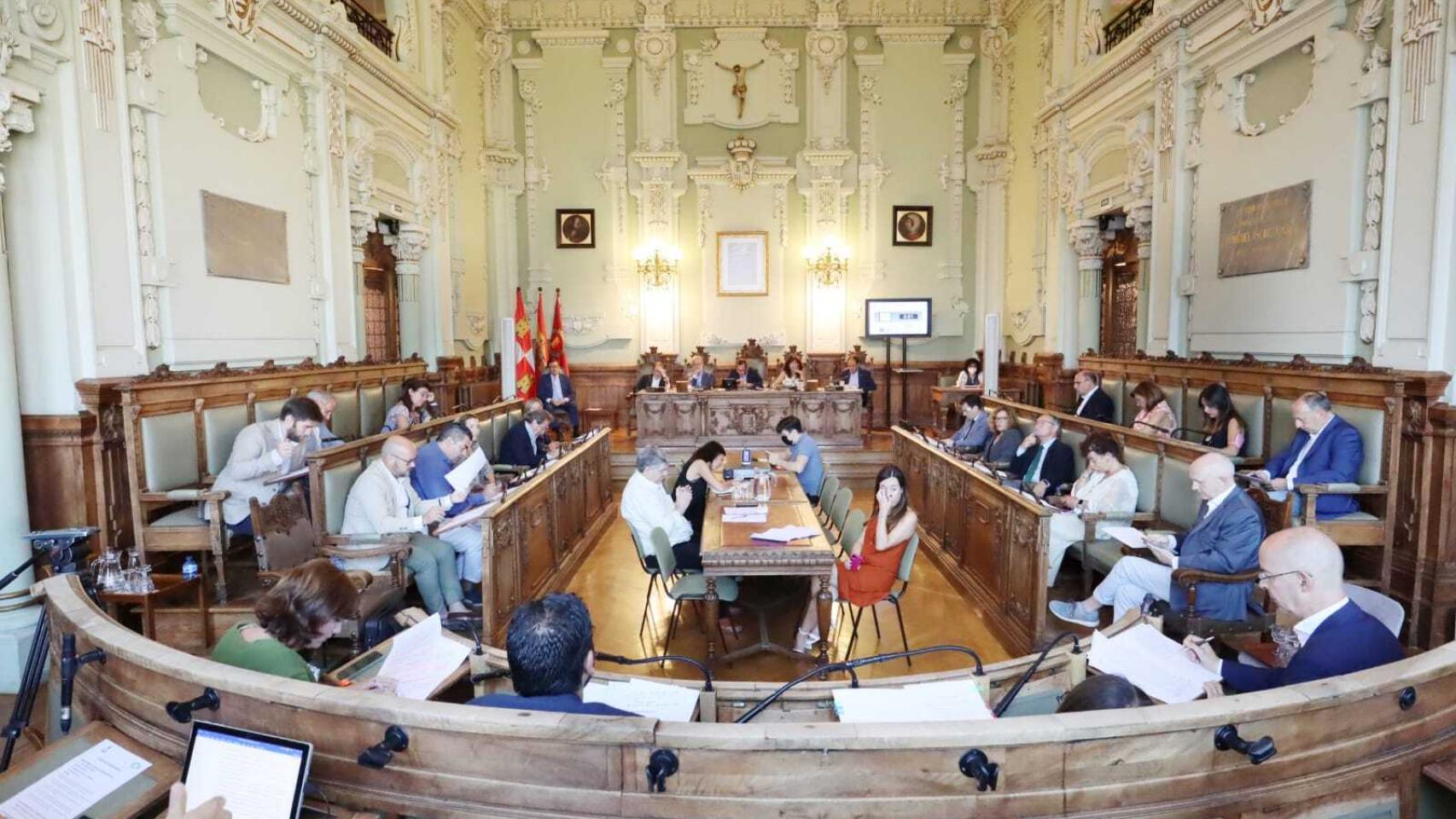 Imagen general del Pleno del Ayuntamiento de Valladolid