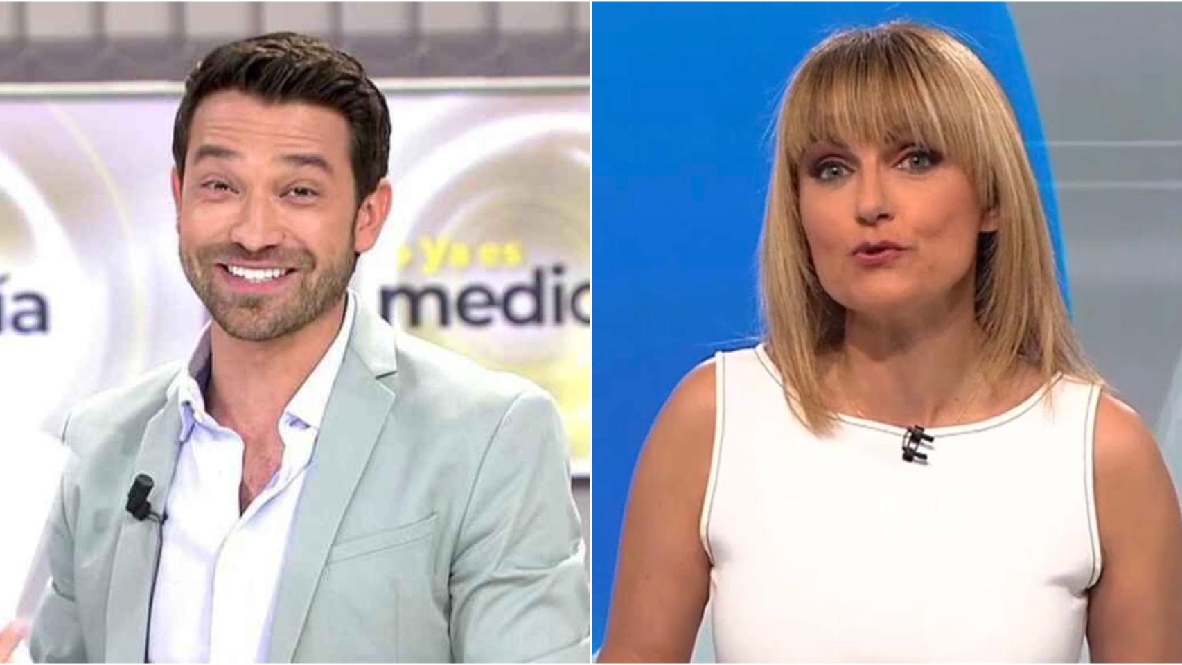 Marc Calderó y Lourdes Maldonado en montaje de BLUPER.