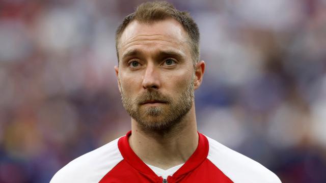 Christian Eriksen, con la selección de Dinamarca