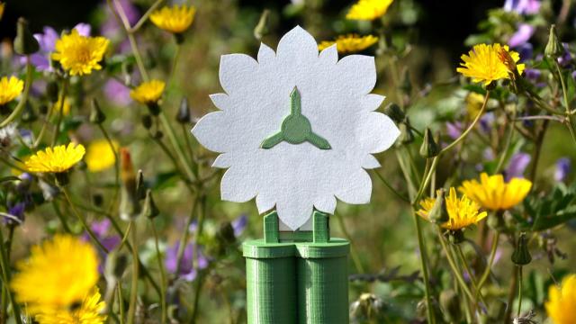 Batería FlowER instalada en un campo. FOTO: Carles Tortosa / CSIC.