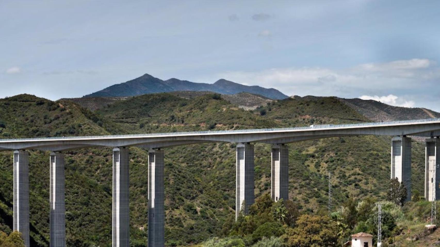 Imagen de uno de los tramos de la Autopista Costa del Sol.