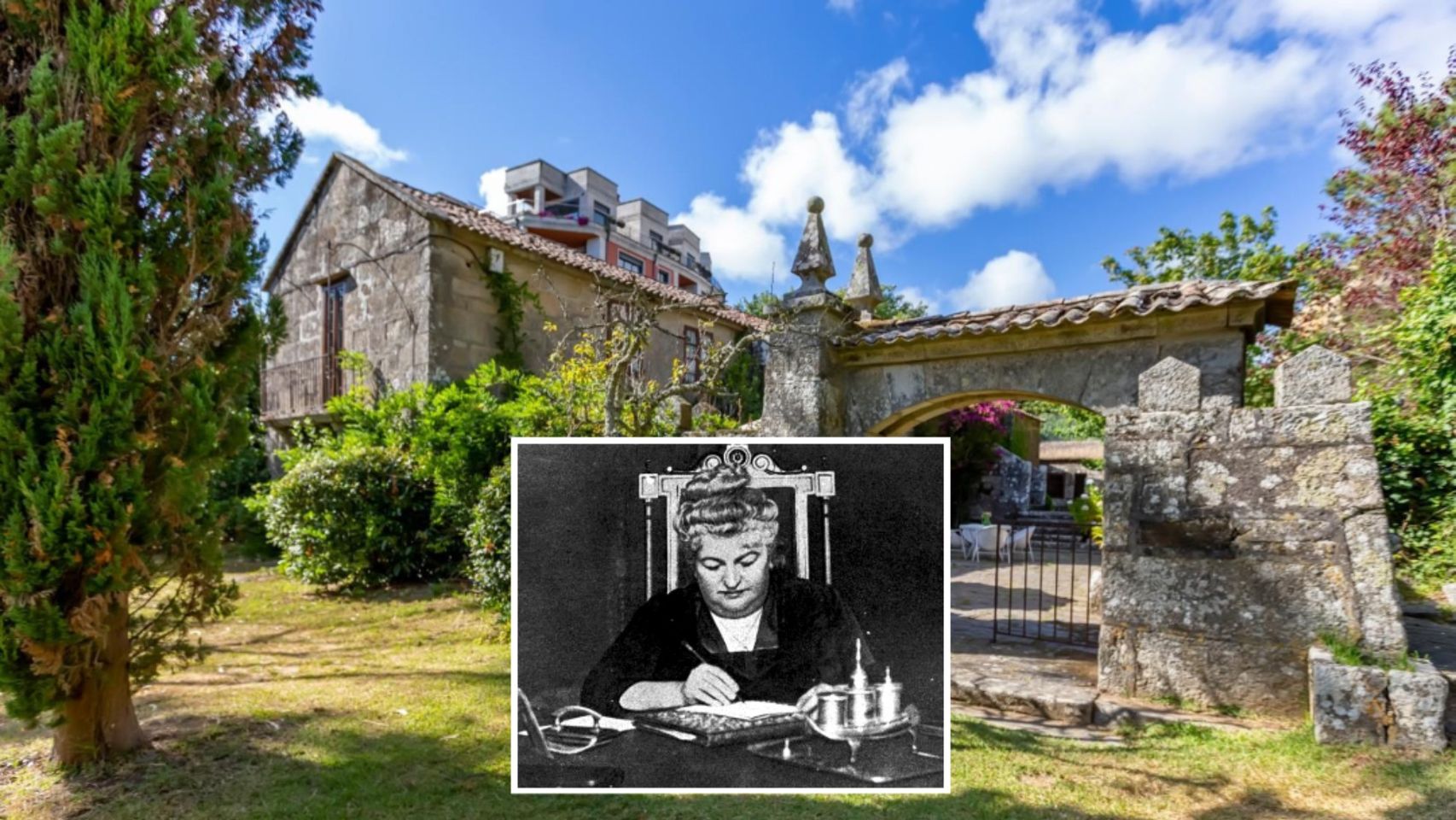 Casa de veraneo de Emilia Pardo Bazán en Sanxenxo.