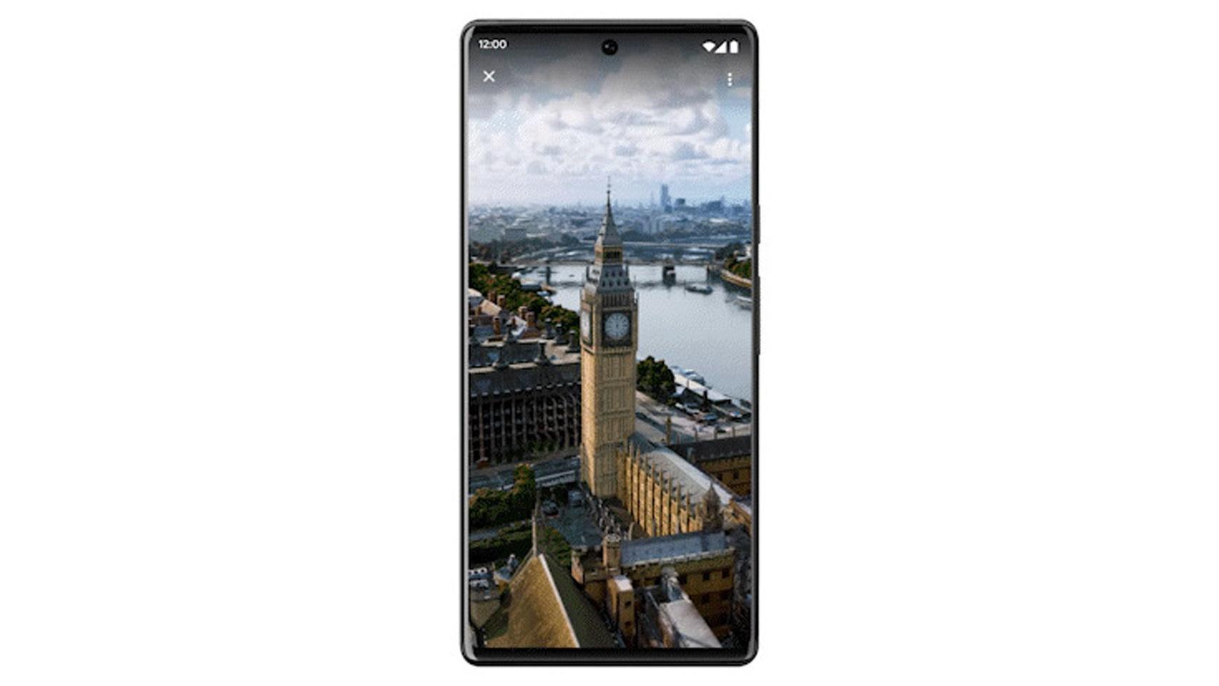 El Big Ben en la vista aérea de Google Maps