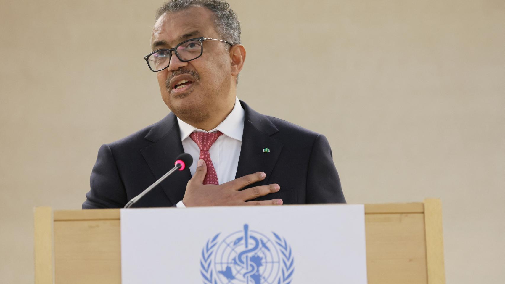 El director general de la Organización Mundial de la Salud, Tedros Adhanom Ghebreyesus.