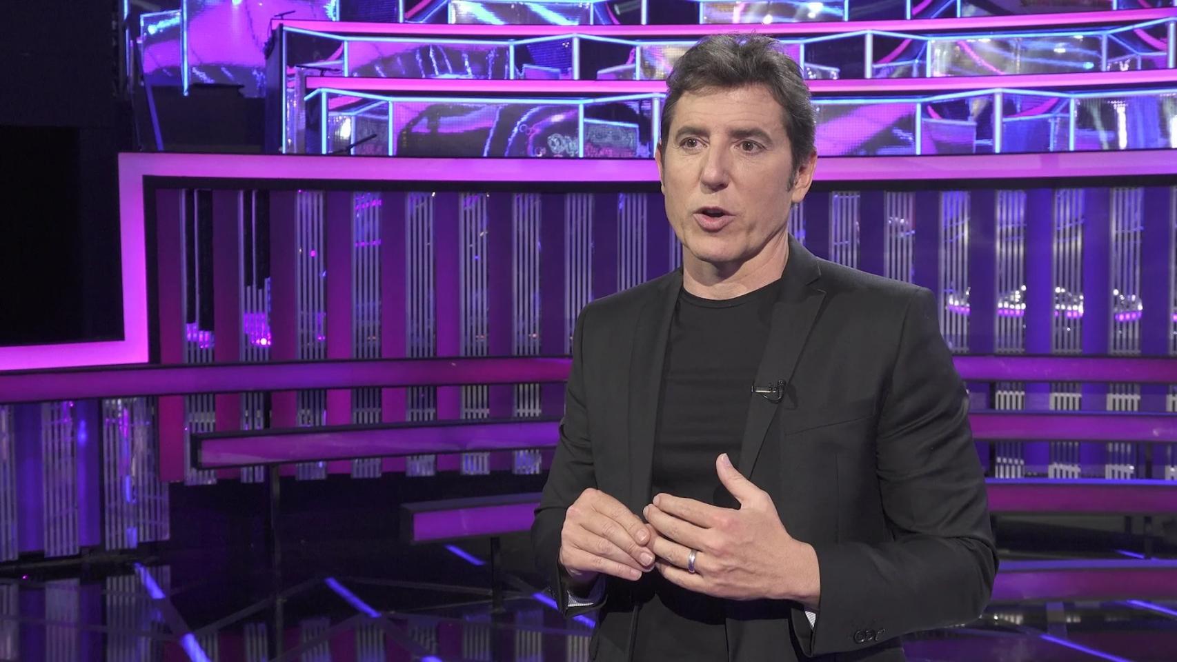 Manel Fuentes, en el plató de 'Veo cómo cantas'