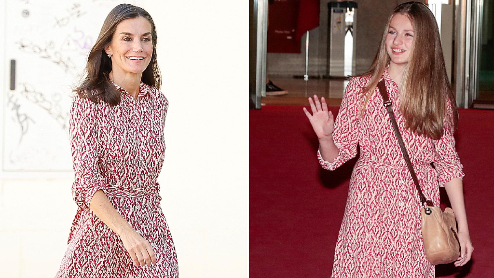 Letizia y Leonor en un montaje de JALEOS.