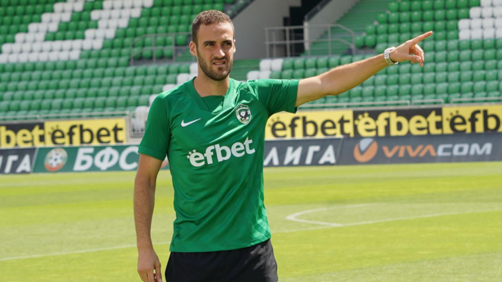 Higinio Marín con el Ludogorets. Foto: Ludogorets.