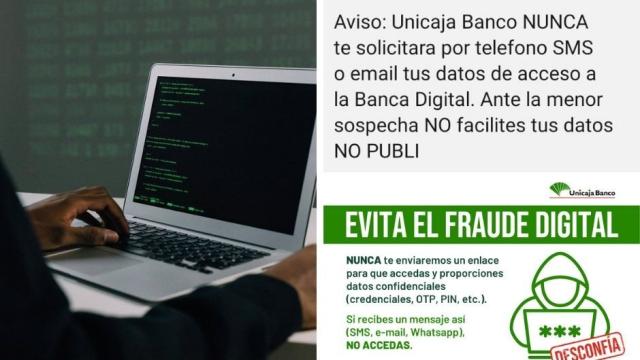 Numerosos clientes de Unicaja han sido víctimas de esta estafa.