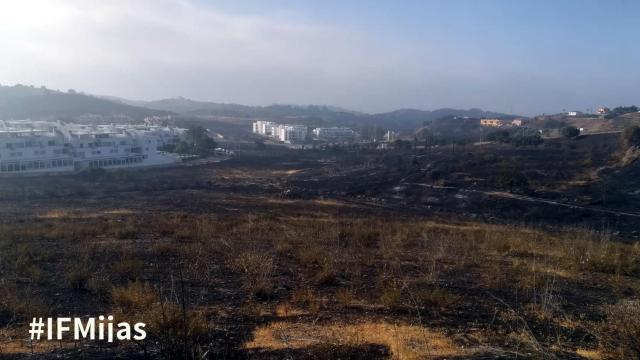 Imagen del incendio de Mijas.