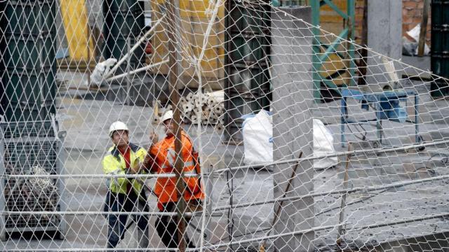 Trabajadores de la construcción, en imagen de archivo.