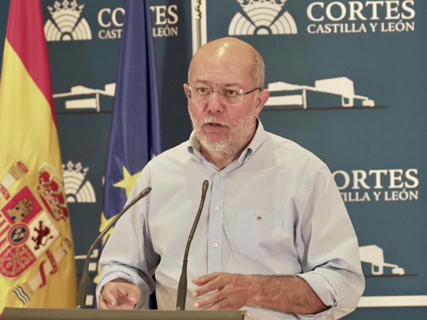 Imagen de archivo de una rueda de prensa del procurador de Ciudadanos, Francisco Igea.