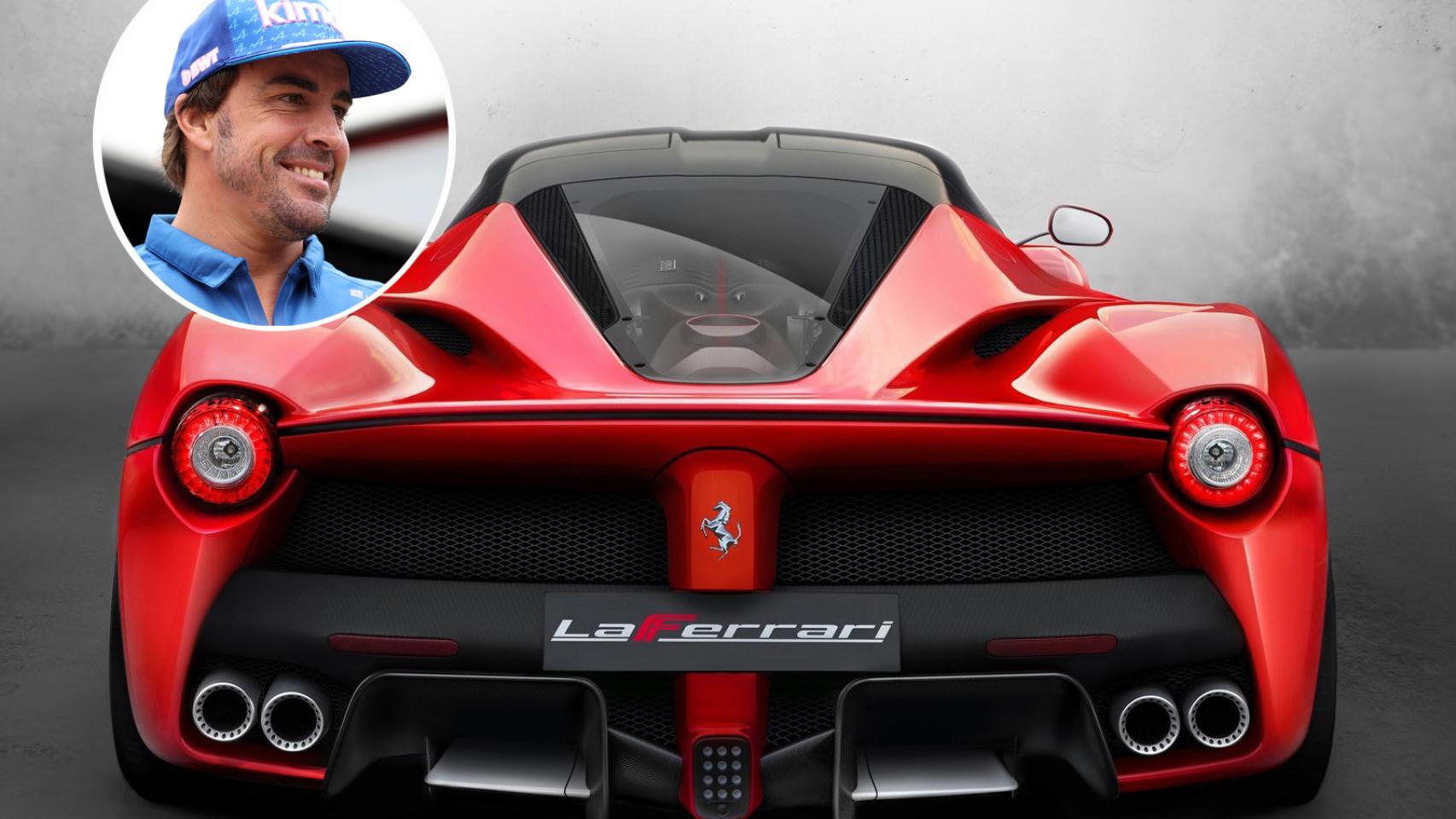 Fernando Alonso ‘aparca’ su Alpine para subirse con su novia a un Ferrari de un millón de euros