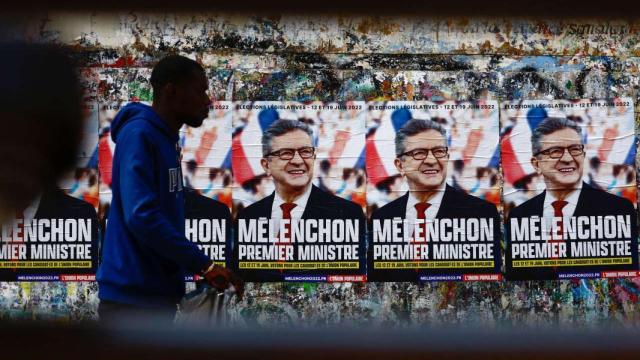 Carteles electorales de Jean-Luc Mélenchon.