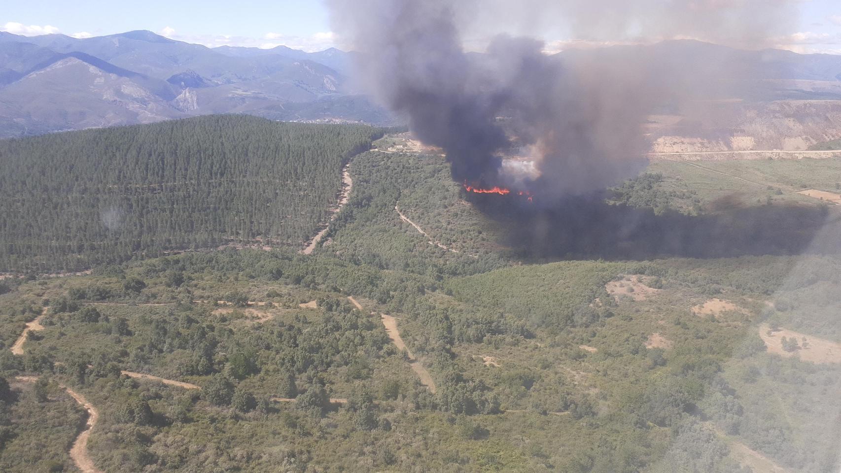 Incendio en Otero de Naraguantes