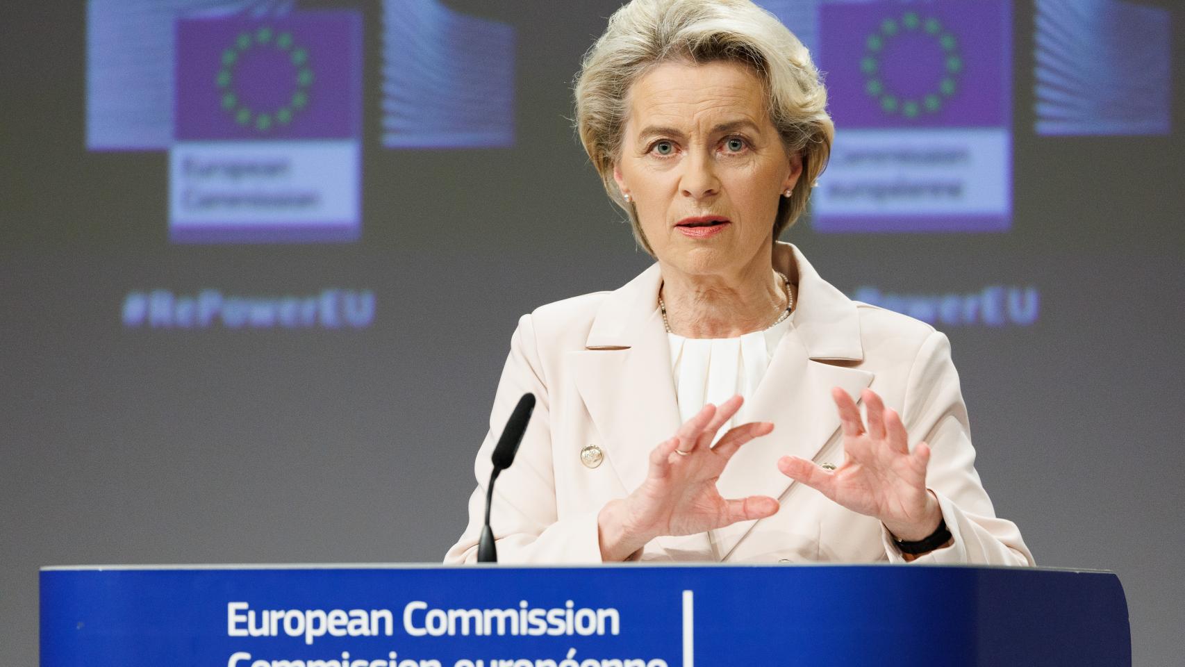 La presidenta de la Comisión Europea, Ursula von der Leyen