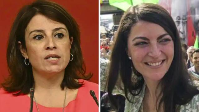 Adriana Lastra y Macarena Olona en un fotomontaje.