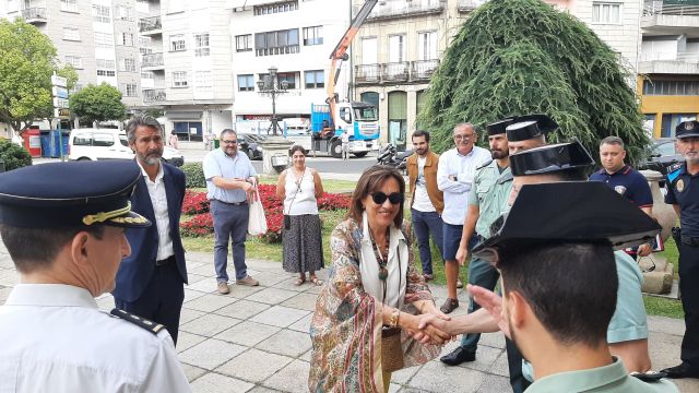 Maica Larriva en la Xunta Local de Seguridad del Ayuntamiento de la Vilagacía