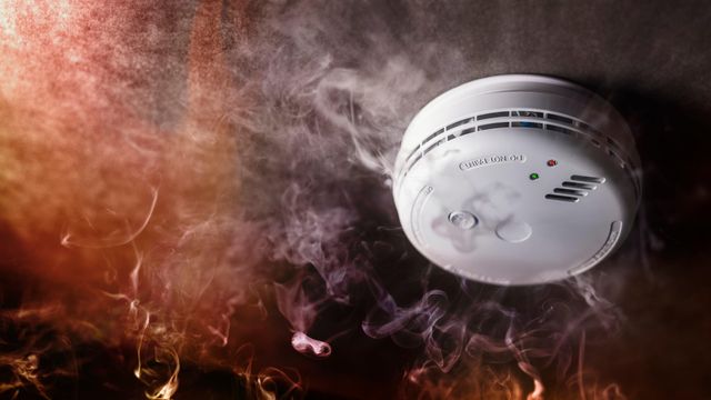 incendio detector de humo fuego