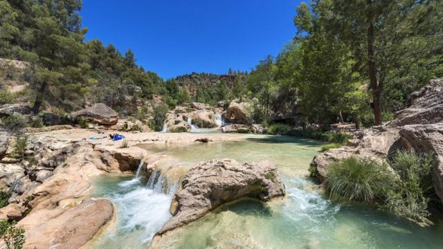 Las Chorreras del Cabriel en la localidad conquense de Enguídanos. Foto: Turismo de Castilla-La Mancha