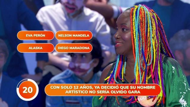 Lucrecia, en una participación en ‘Pasapalabra’