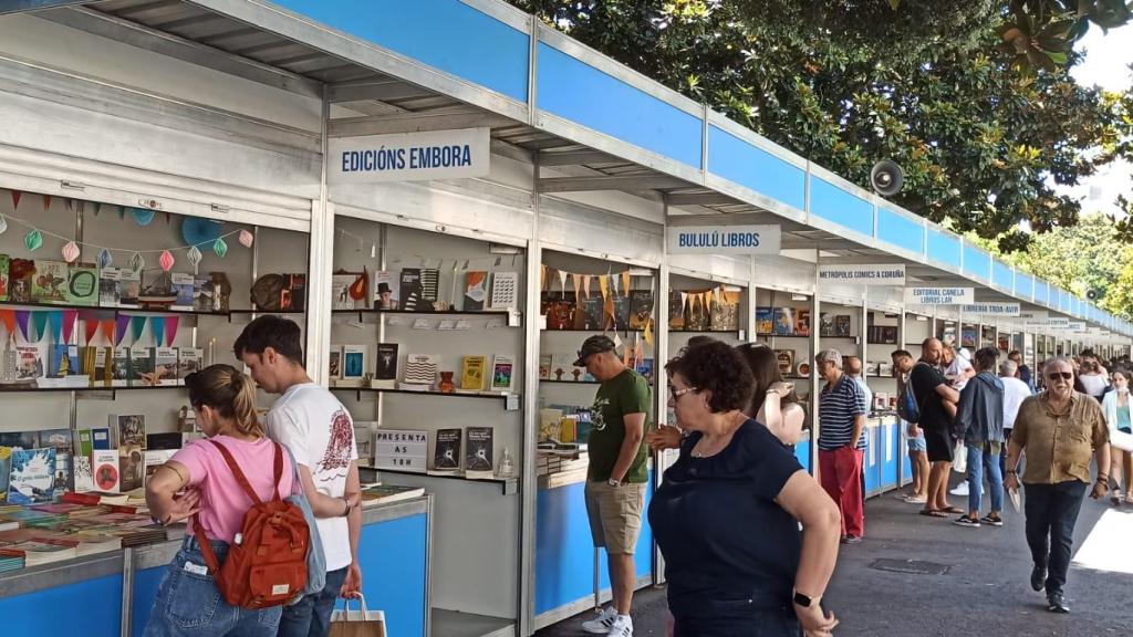 La Feria del Libro de A Coruña, en una imagen de archivo