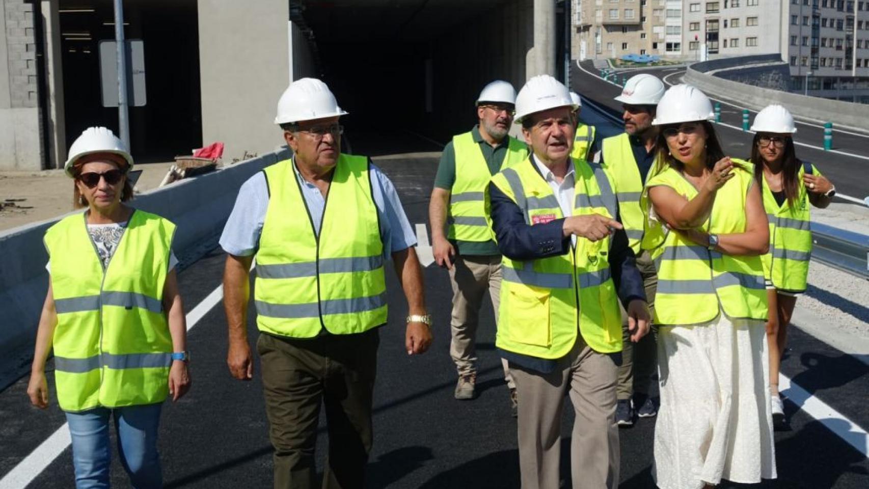 Visita de Abel Caballero a la estación intermodal de Vigo.