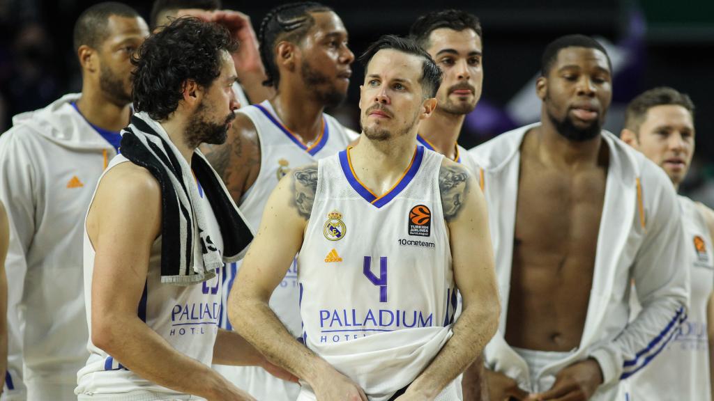 Thomas Heurtel, en un partido del Real Madrid durante la temporada 2021/22