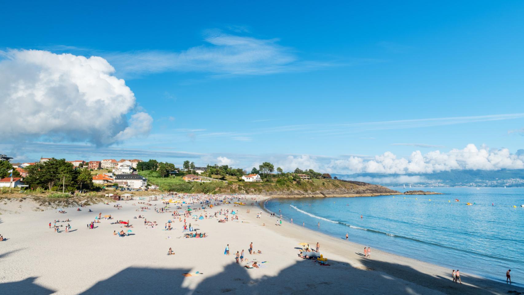 Playa de Canelas, en Sanxenxo (Pontevedra).