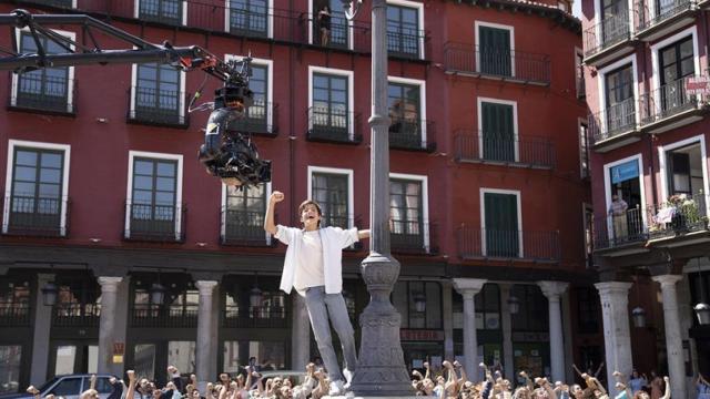 Rodaje de 'Voy a pasármelo bien'.