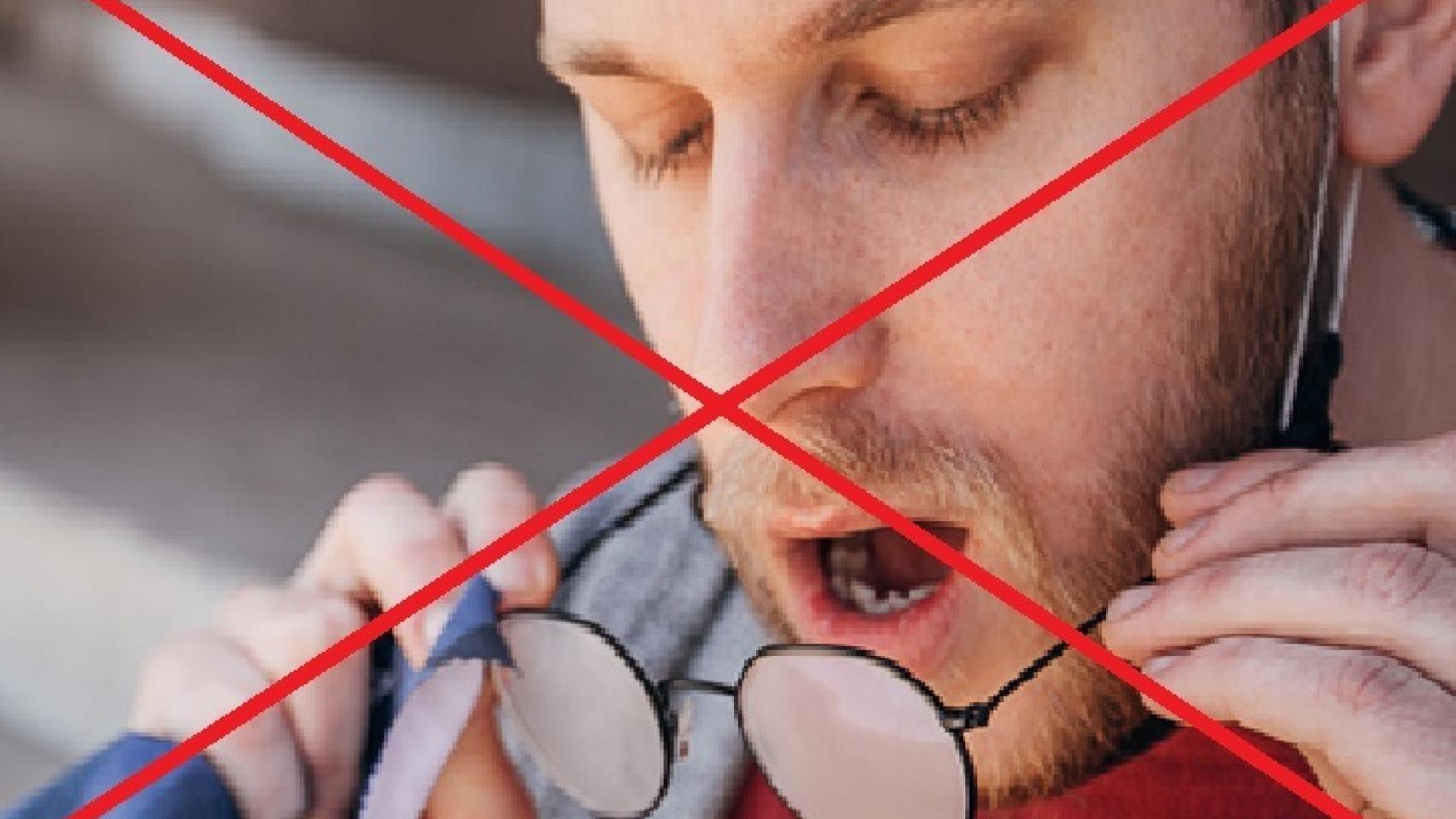 Guía para limpiar unas gafas de sol.