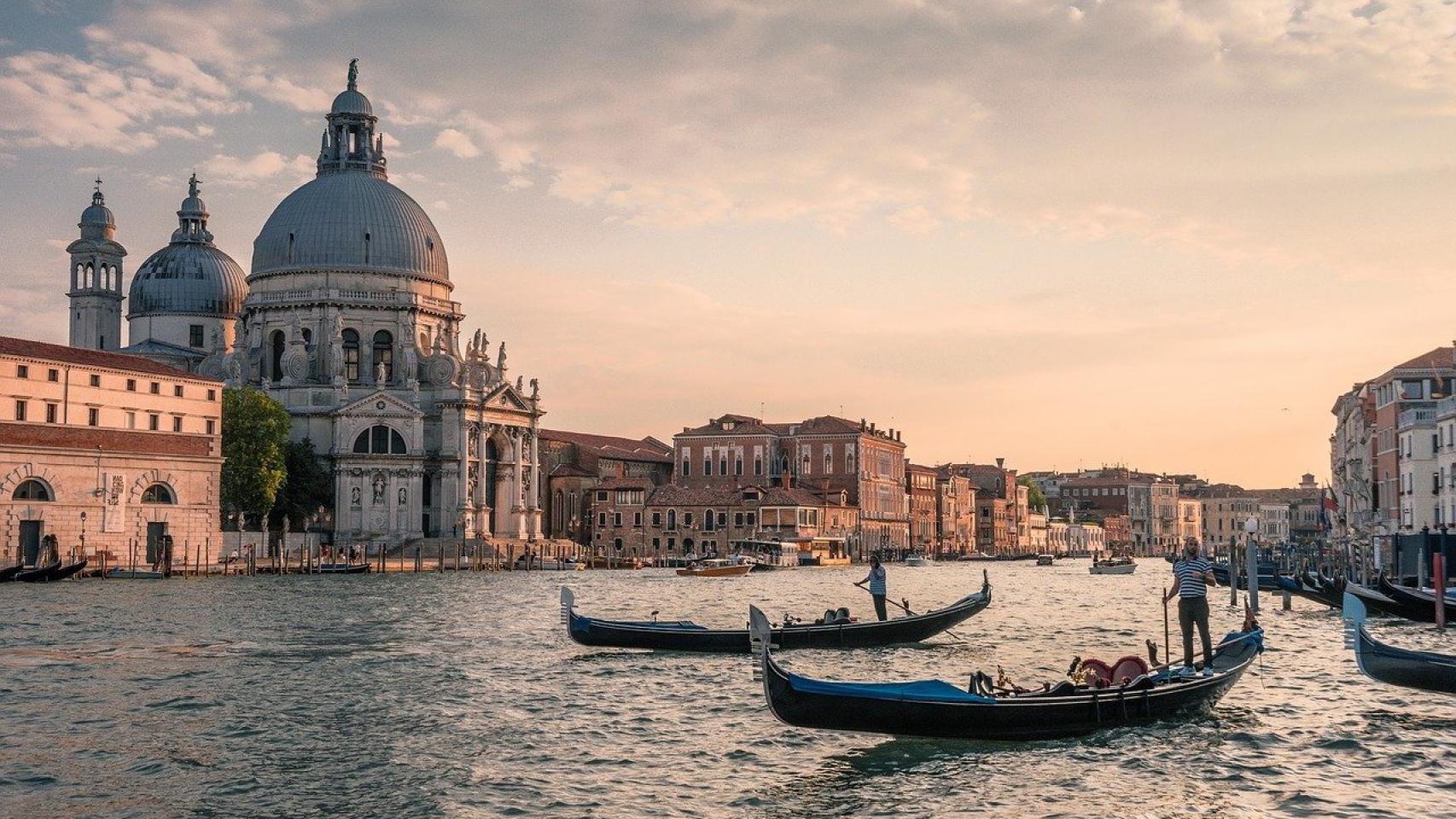Góndolas en Venecia.