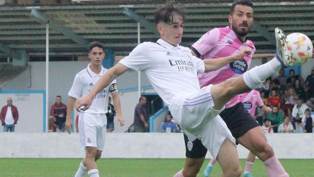Sergio Arribas durante el amistoso ante el Lugo.