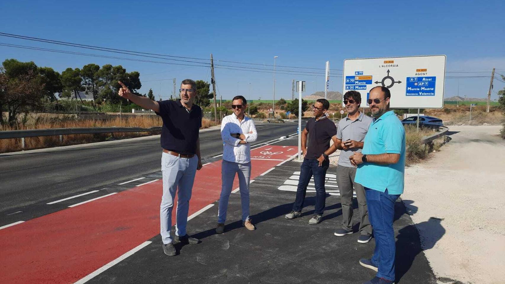 Aguas de Alicante visita las obras en San Vicente.