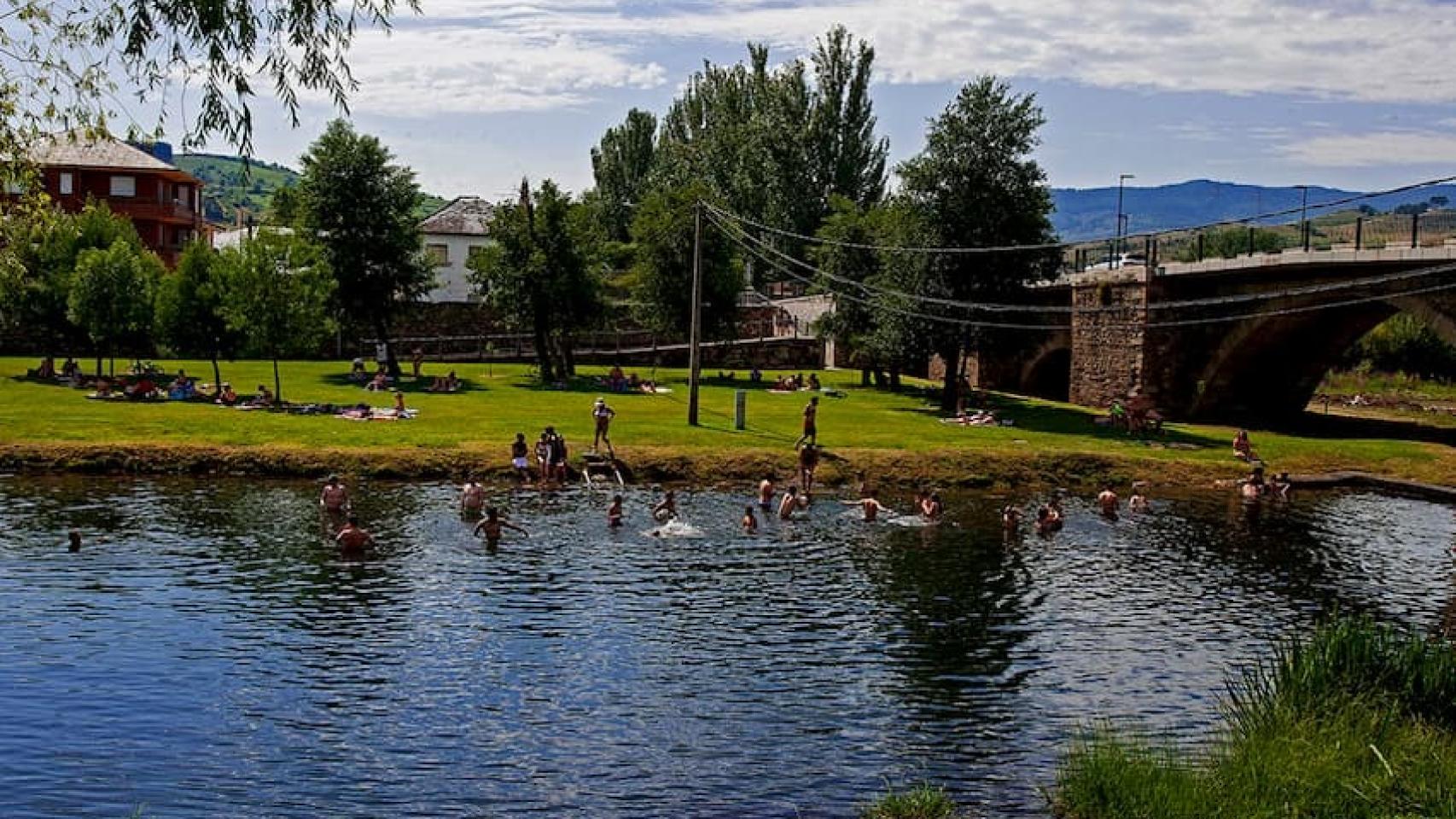 Playa fluvial de Cacabelos