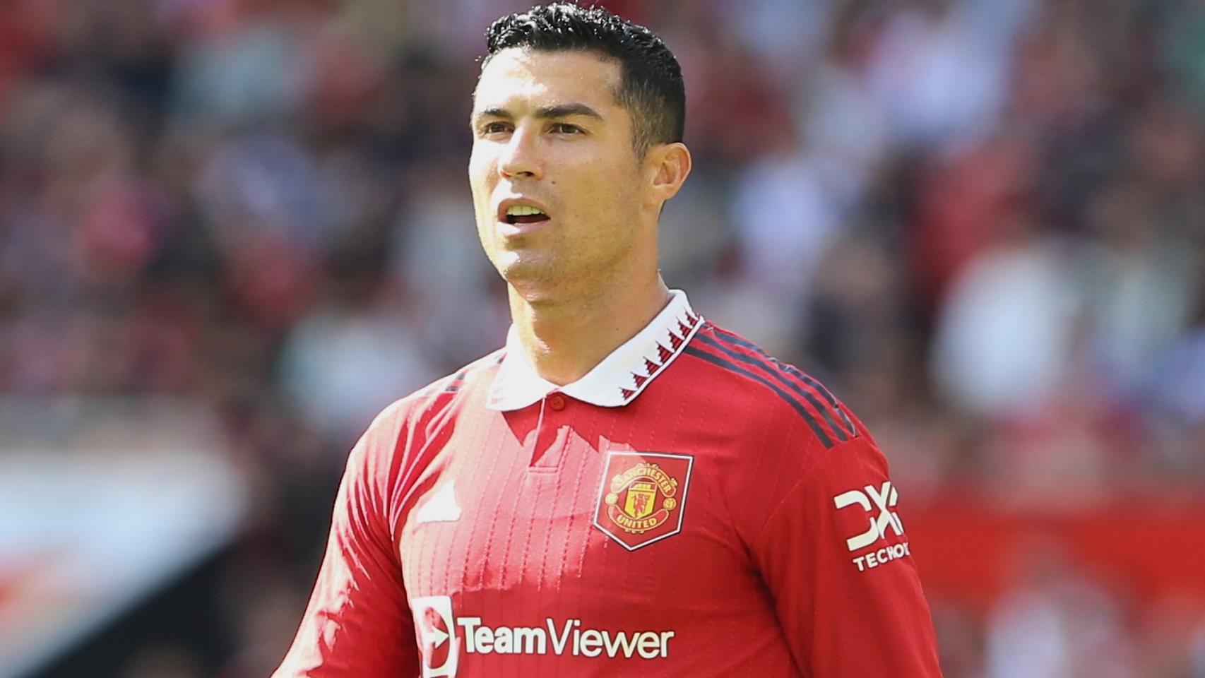 Cristiano Ronaldo, en un partido con el Manchester United de pretemporad